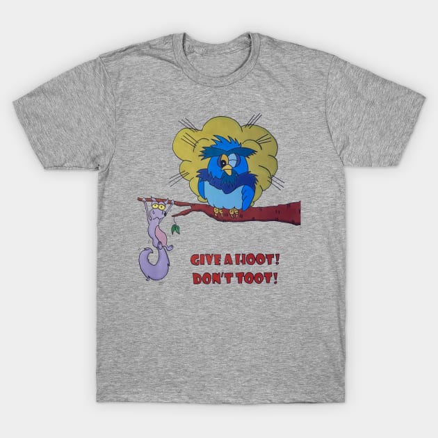 Hoot Toot T-Shirt by Loose Tangent Arts